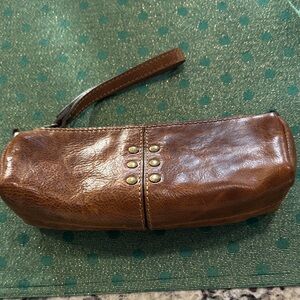 Patricia Nash Brown Leather Toiletry Bag